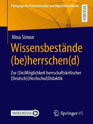 cover image of Wissensbestände (be)herrschen(d)